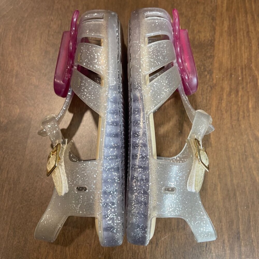 Mini Melissa Aranha VIII Popsicle Sandals Toddler Girls Size 10 Glitter Jelly - Picture 7 of 10